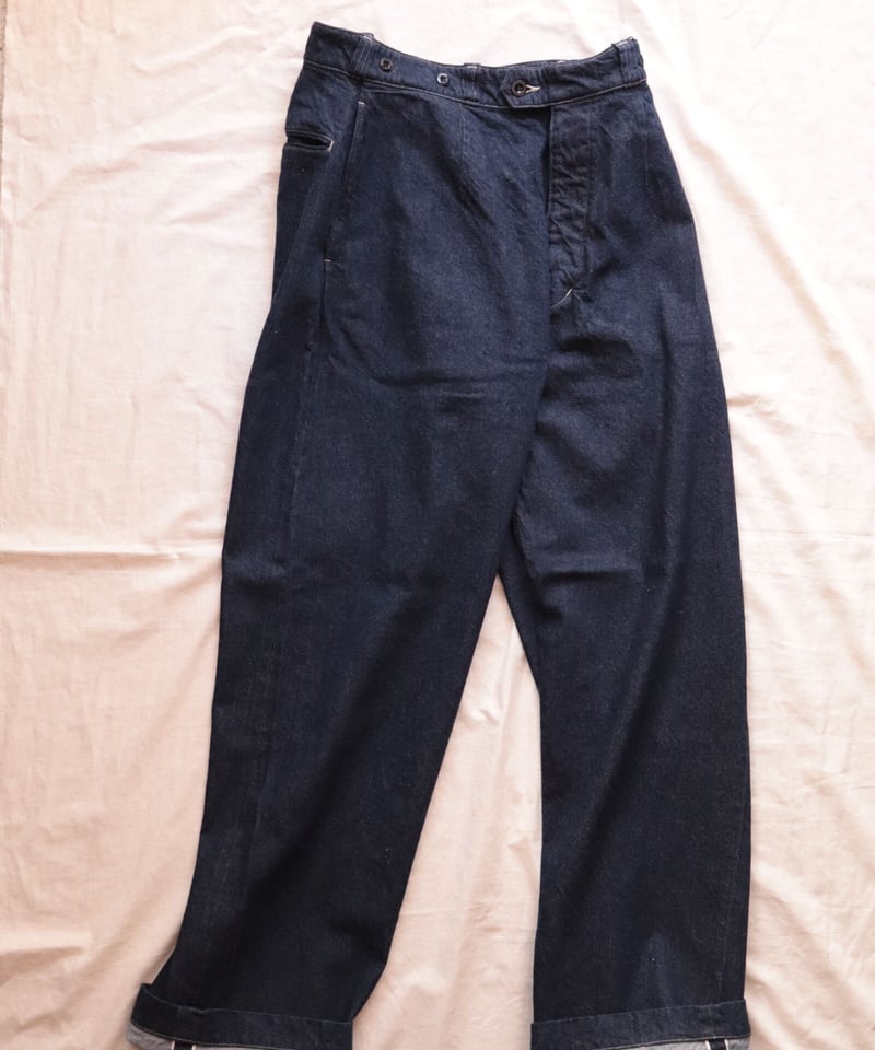 BUCKLE BACK TROUSERS [LENO] | NowN