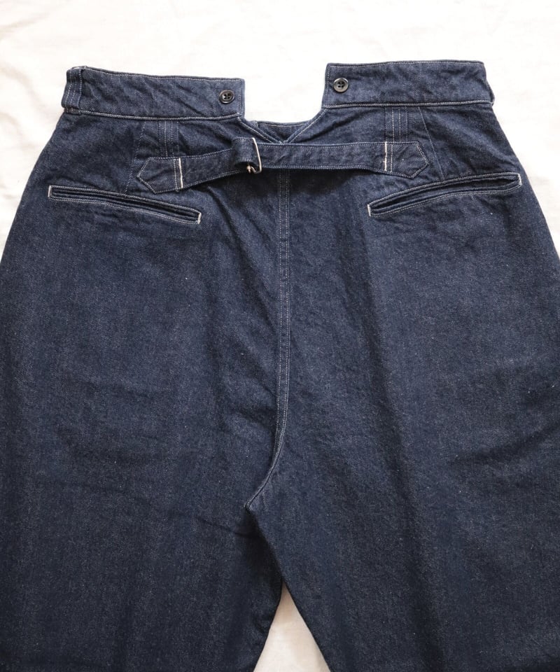 BUCKLE BACK TROUSERS [LENO] | NowN