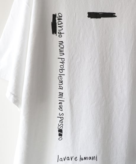 ギルダン RE-「lavare lemani」プリントTシャツ     [ARTEPOVERA]