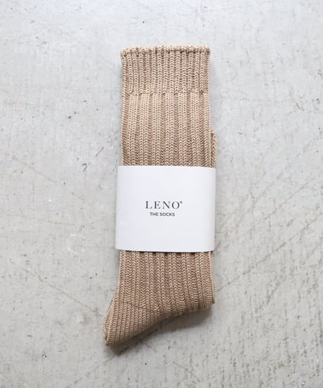 COTTON RIB SOCKS  - BIG -      [LENO]