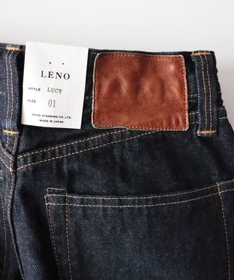 LUCY   HIGH WAIST TAPERED JEANS   - ONE WASH -     [LENO]