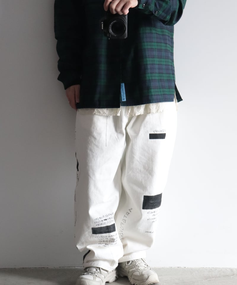 NATUME hand painting 2タックパンツ [ARTEPOVERA] |