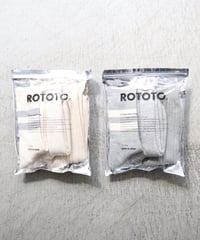 ORGANIC COTTON   SPECIAL TRIO SOCKS      [ROTOTO]