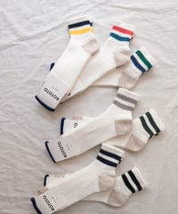 O.S. RIBBED ANKLE SOCKS     [ROTOTO]