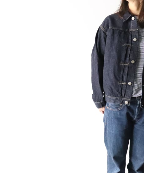 "BRENDA" Big Trucker Jacket    [LENO  -UNISEX-]