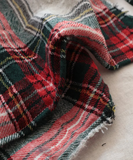 Checked Gauze Stole     [Véritécoeur]