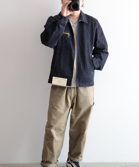 Tailor Denim Zip Jacket     [ORGUEIL]