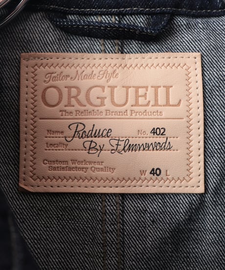 Tailor Denim Zip Jacket     [ORGUEIL]