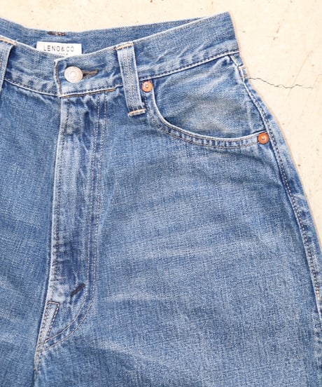 LUCY - High Waist Tapered Jeans   "FADE INDIGO" -   [LENO]
