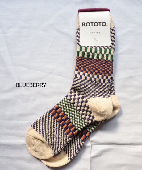 CHECK & STEP SOCKS     [ROTOTO]