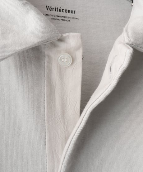 ユニセックスプレーティング天竺 POLO/C S/S     [Véritécoeur]