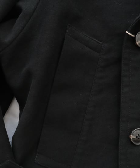 Cotton Moleskin Mid Length Trench     [Robes&Confections]