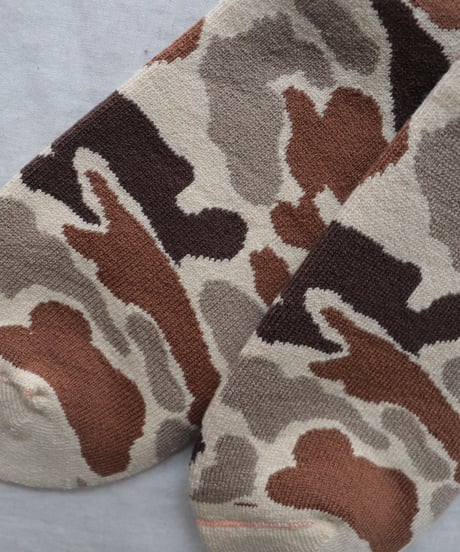 PILE CAMO CREW SOCKS     [ROTOTO]