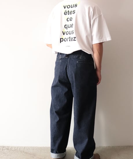 BUCKLE BACK TROUSERS     [LENO]