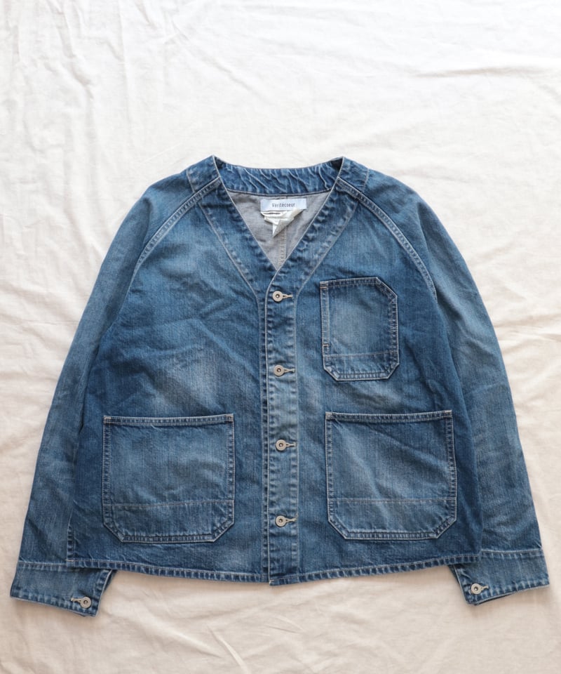 Véritécoeur デニムジャケット ノーカラーデニムカバーオール [Véritécoeur] | NowN