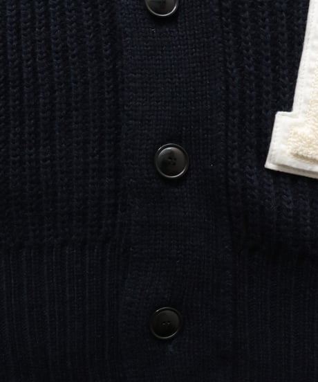 Super Comeback Lamb's Wool Letter Cardigan     [Robes&Confections]