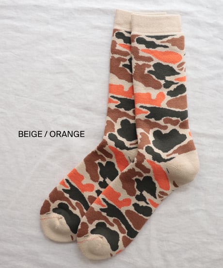 PILE CAMO CREW SOCKS     [ROTOTO]