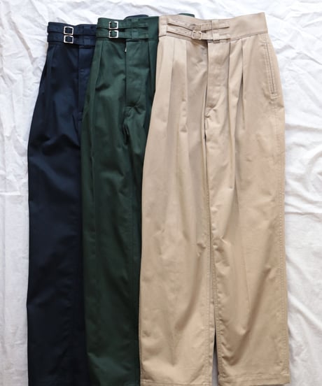 DOUBLE BELTED GURKHA TROUSERS     [LENO]