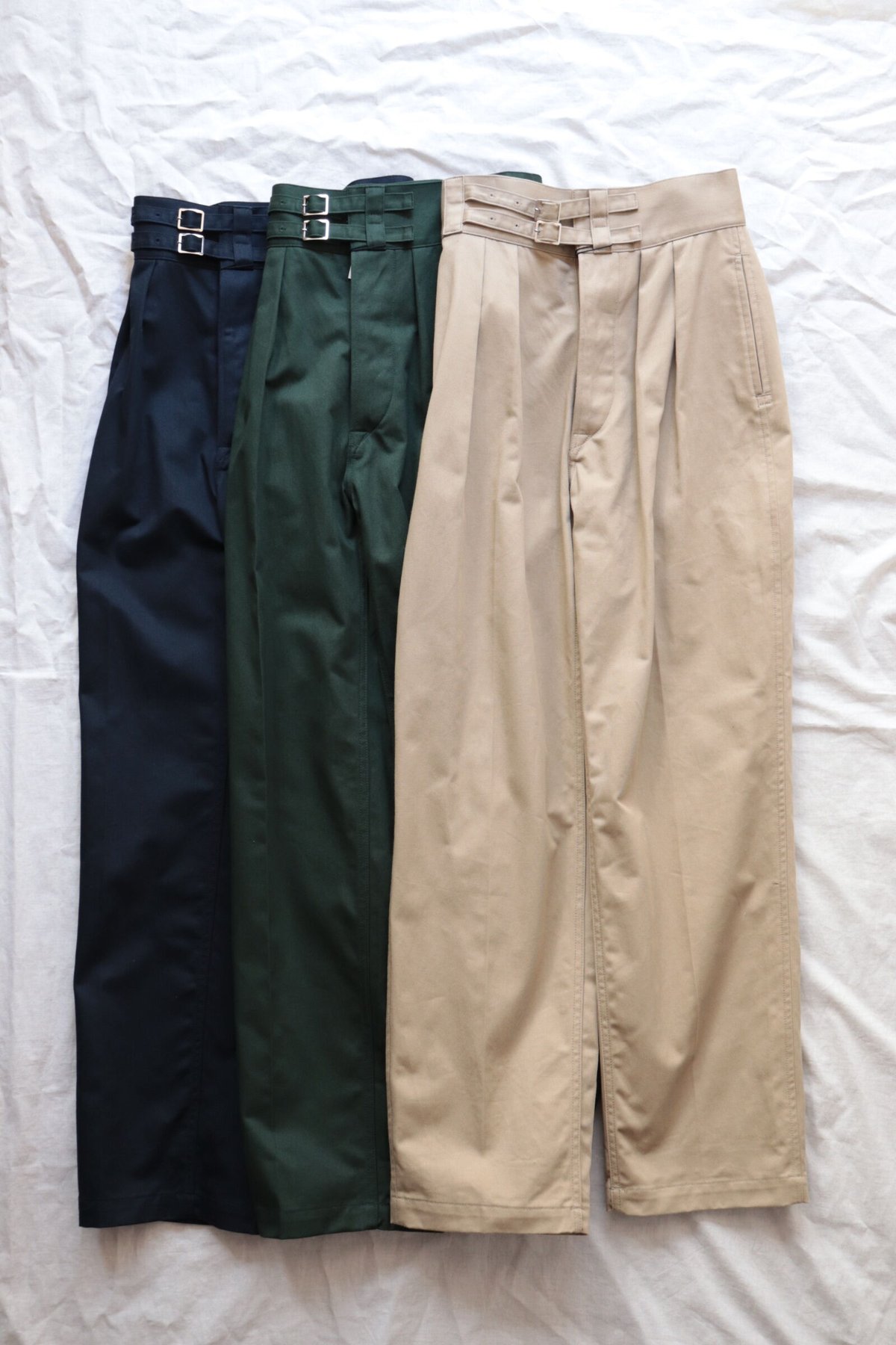 パンツ LENO  DOUBLE BELTED GURKHA TROUSERS LENO｜ダブルベルトグルカトラウザーズ“Double Belted Gurkha
