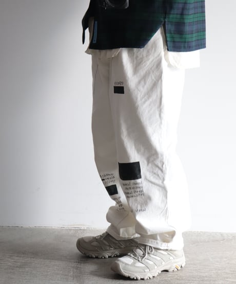 NATUME hand painting 2タックパンツ     [ARTEPOVERA]