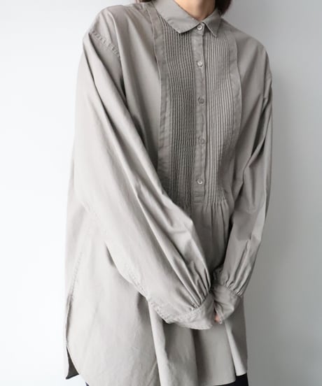 PIN TUCK BLOUSE     [LENO]