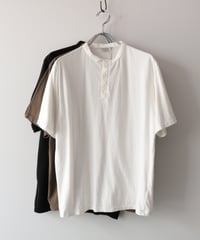 Loop Wheel Henry Neck T-shirt     [ORGUEIL]