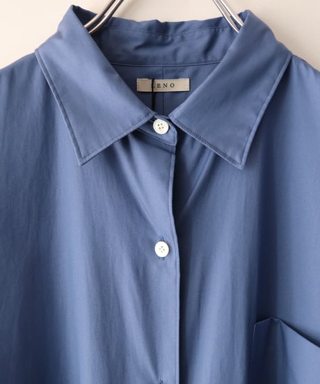 FRENCH SLEEVE OPEN-FRONT DRESS      [LENO]