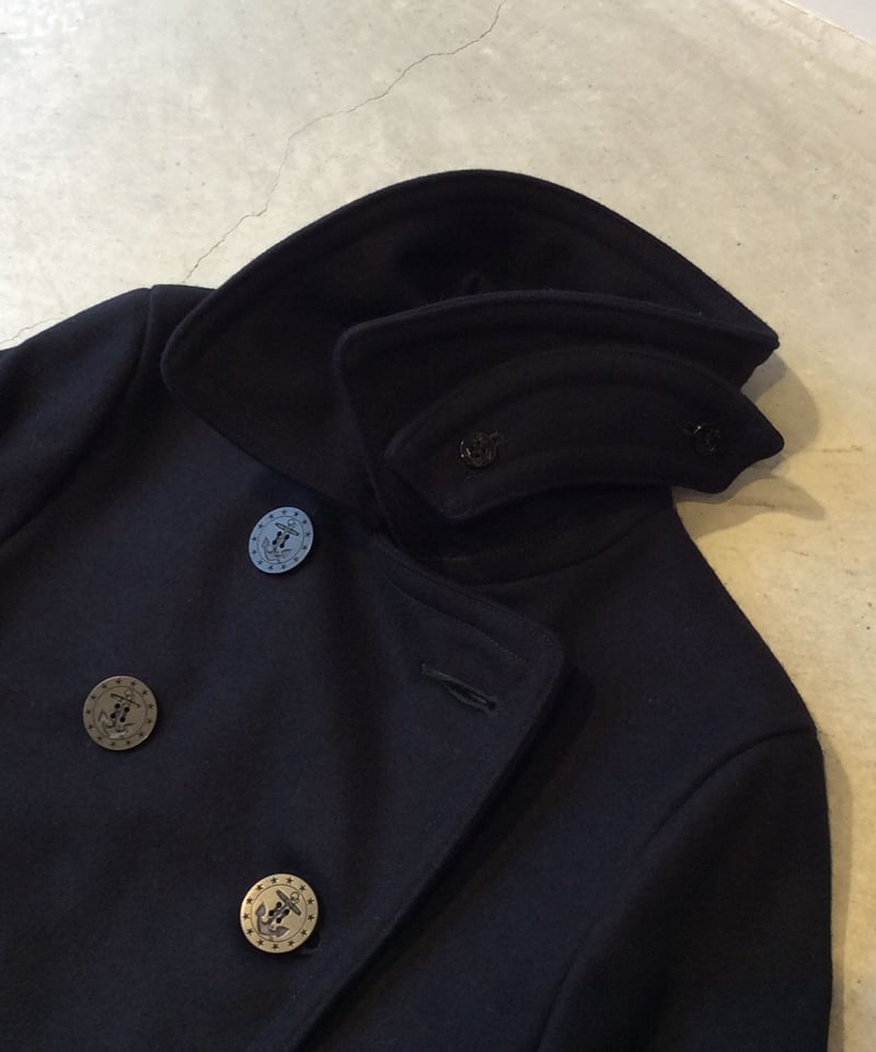 10 Button Long Pea Coat [LENO] | NowN