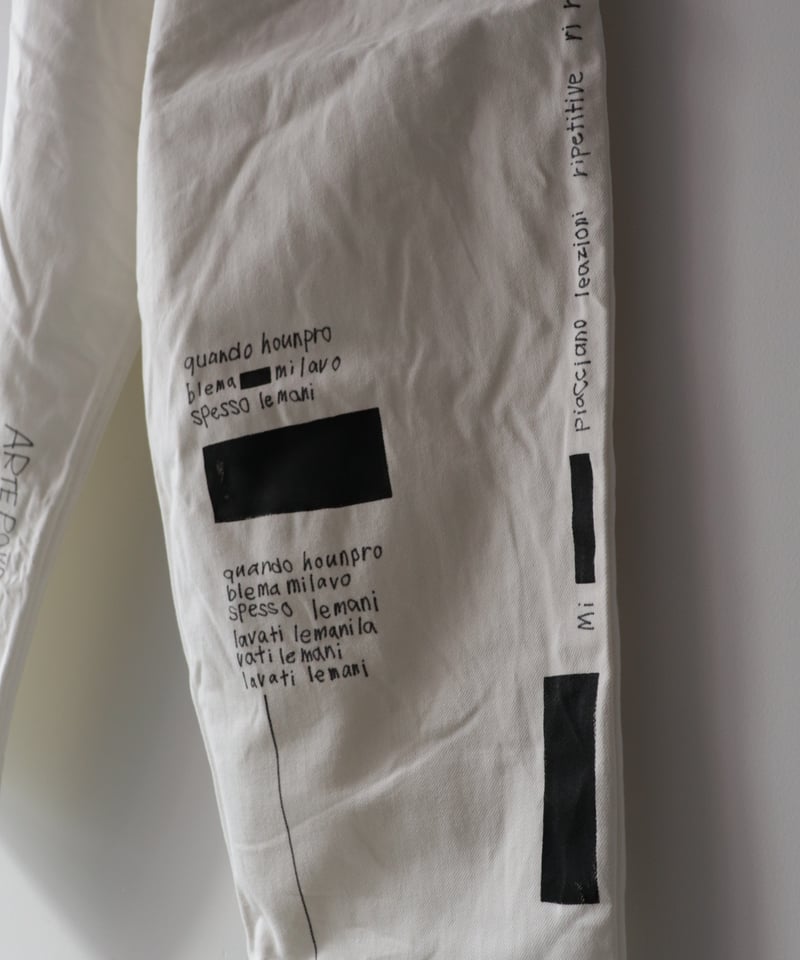 NATUME hand painting 2タックパンツ [ARTEPOVERA] |