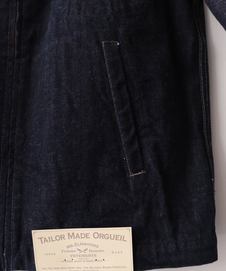 Tailor Denim Zip Jacket     [ORGUEIL]