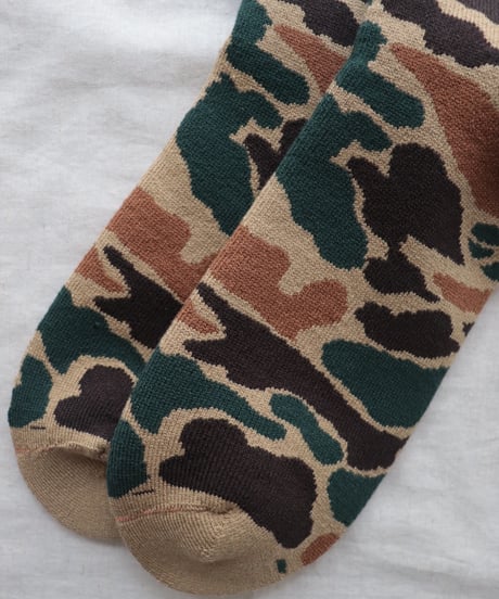 PILE CAMO CREW SOCKS     [ROTOTO]