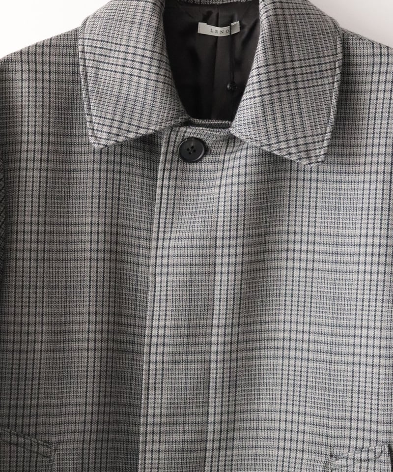 美品 Leno スタンドフォールカラーコート Stand Fall Collar Coat [LENO - UNISEX -
