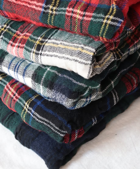 Checked Gauze Stole     [Véritécoeur]