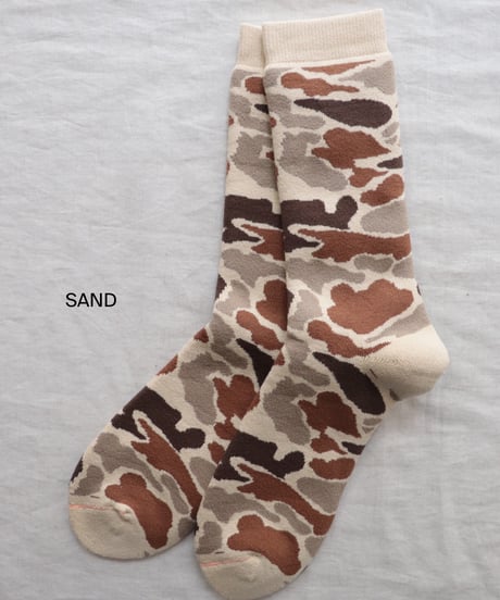 PILE CAMO CREW SOCKS     [ROTOTO]