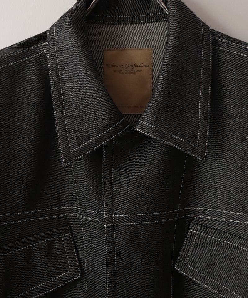 Washable Wool Denim Blouson [Robes&Confecti