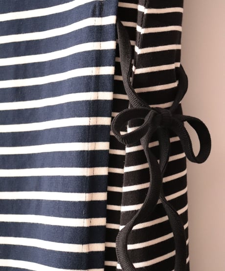 BORDER SWITCH LONG TOP     [KHA;KI]