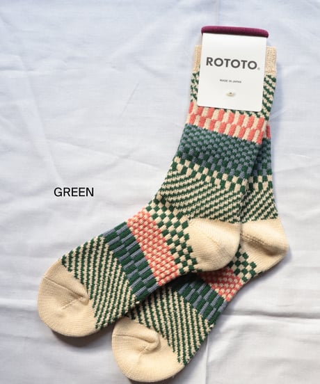 CHECK & STEP SOCKS     [ROTOTO]