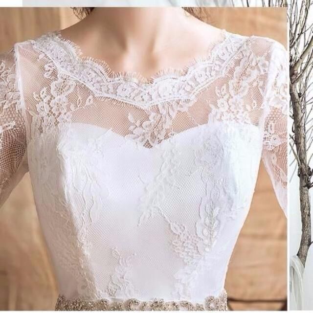 ウエディングドレス ホワイト 光沢サテン タンクトップ 編み上げ