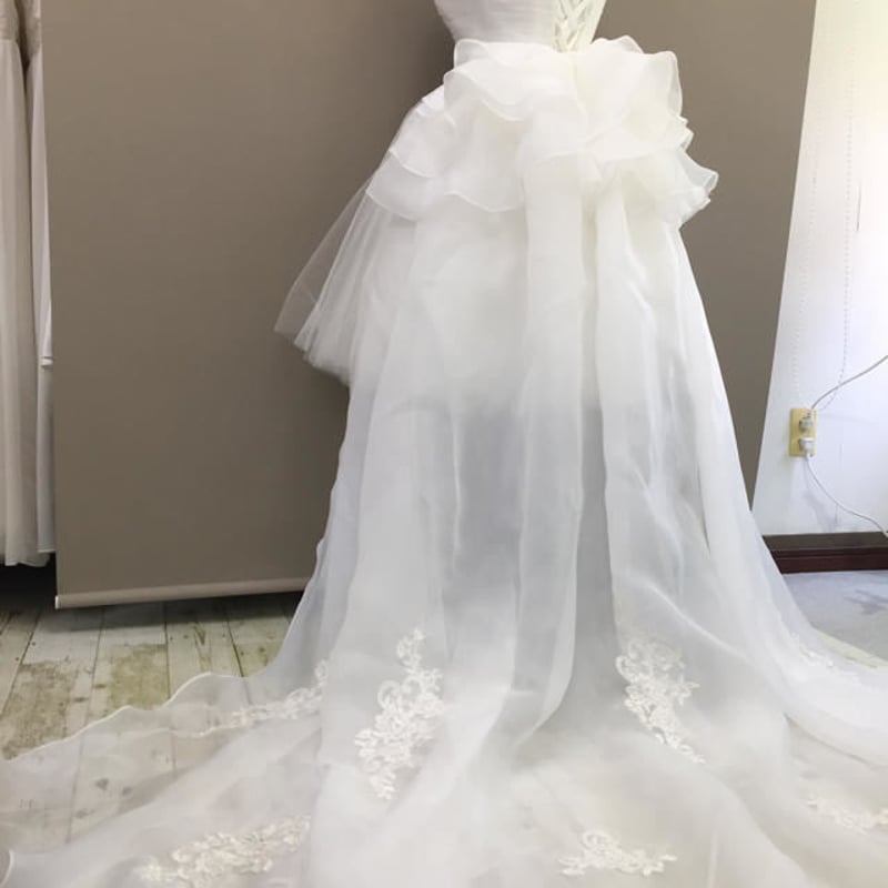 別付けトレーン ウエディングドレス アレンジトレーン 結婚式 挙式  