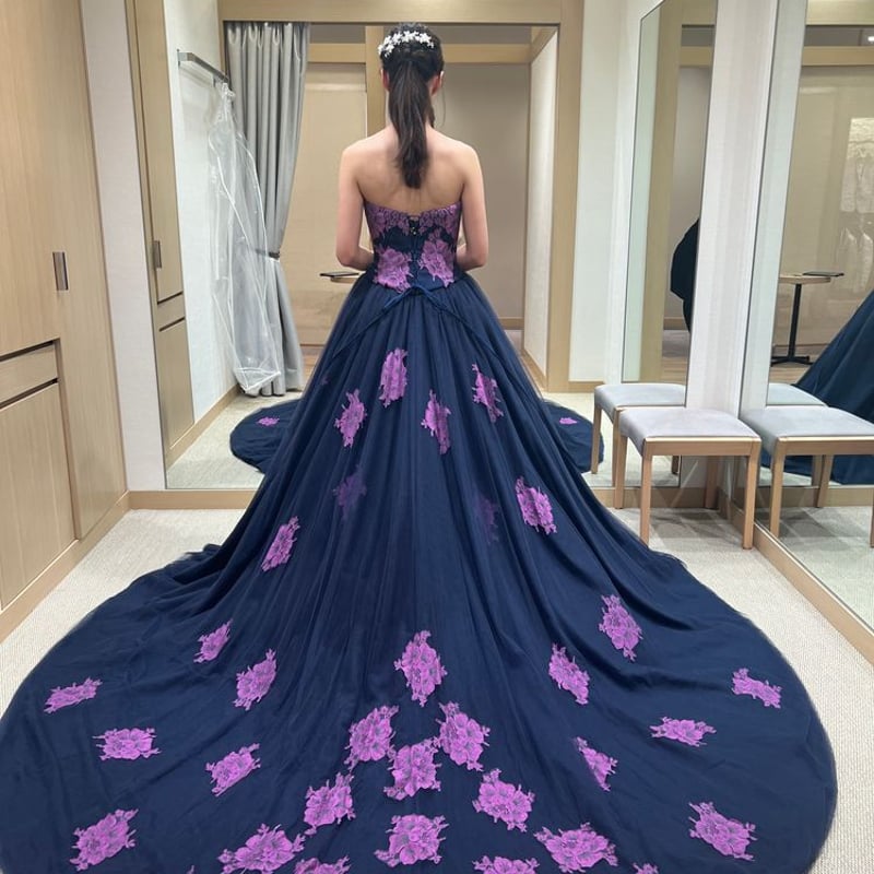 手作りインドビーズ刺繍スリーブレスピンクドレス （カラードレス 