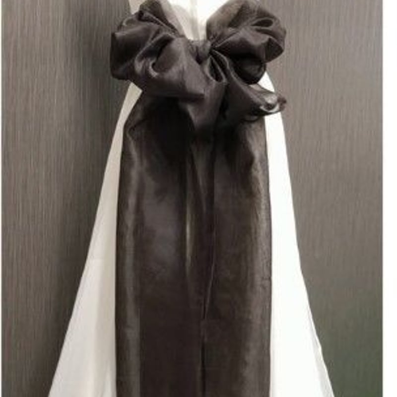 サッシュリボン＊サッシュベルト＊ウエディング ダークブラウンの  