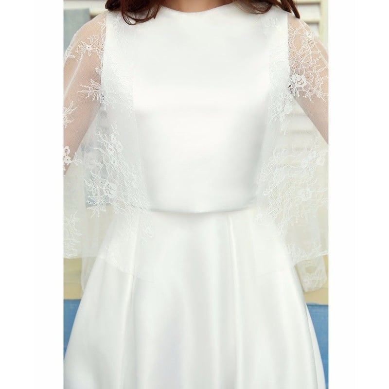 アレクサンドラグレコ風 セパレート シンプルなウエディングドレス  