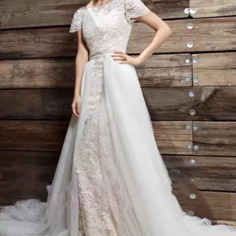 2way トレーン取り外し マーメイドウェディングドレス ドレス  