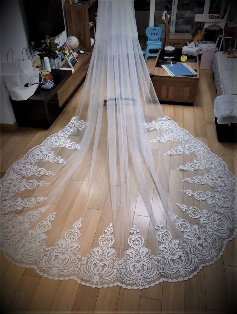 高品質！ウエディングドレス ロングベール 花嫁/ウェディング
