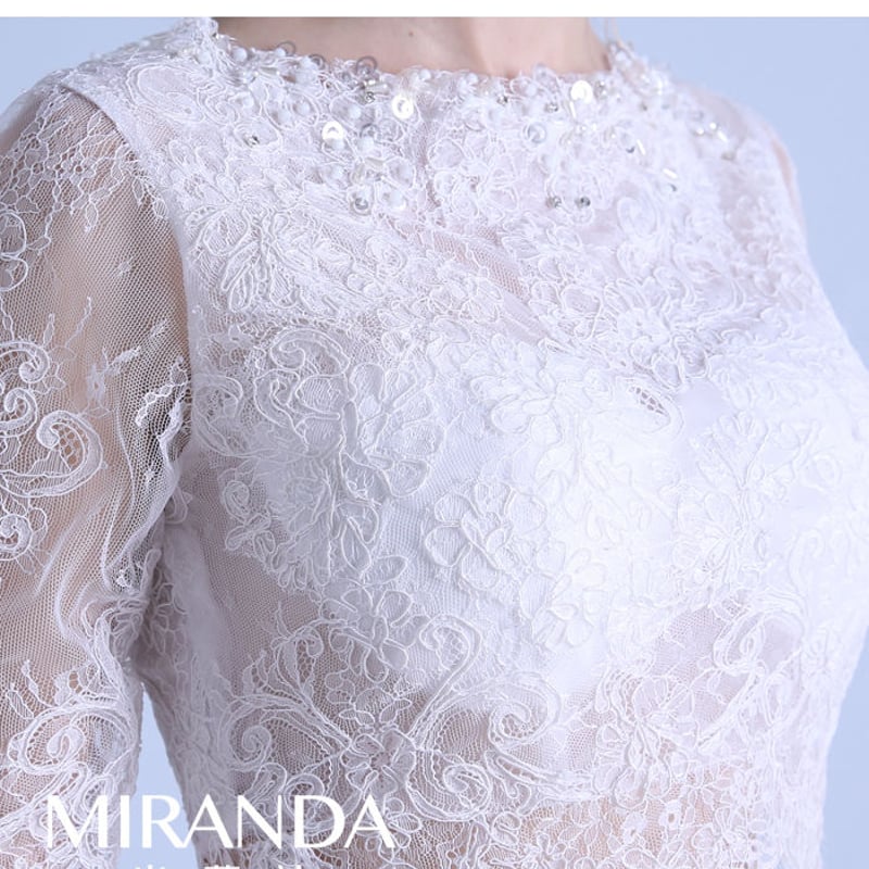 ウエディングドレス 人気上昇 ホワイト ツーピース セパレート 結婚式