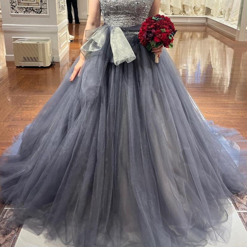ウェディングドレス ネイビー サッシュベルト 花嫁 花嫁 ウェディングドレス ネイビー サッシュベルト 花嫁 花嫁