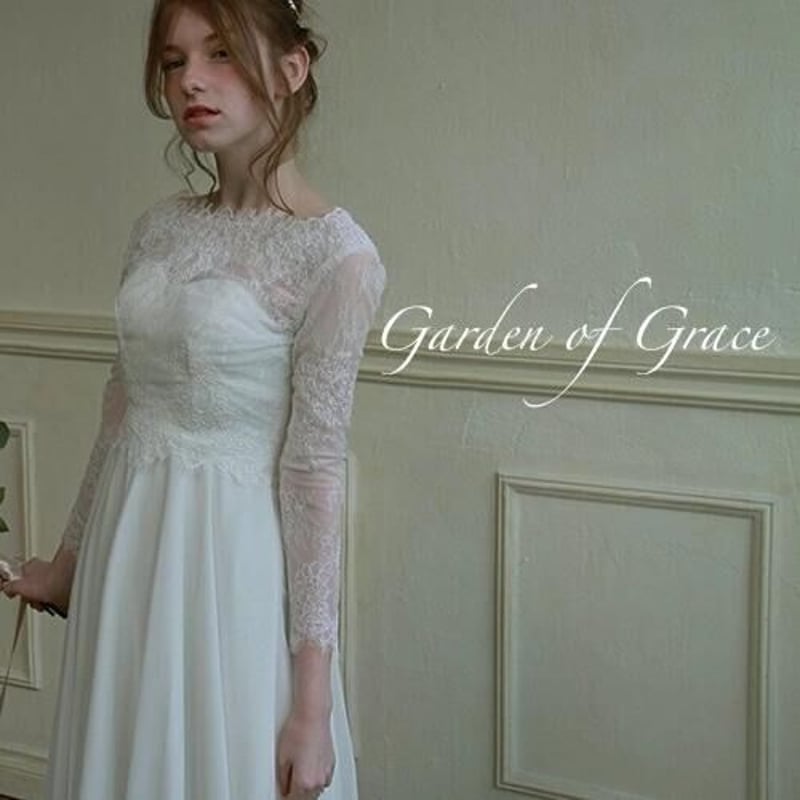 スカラップが美しい コードレース総レースの5分袖ウェディングボレロ  