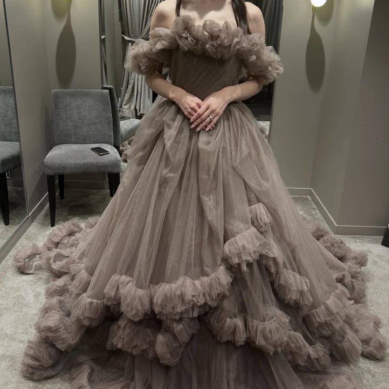 カラードレス Dress チュールドレス ボリューム 一部当日発送