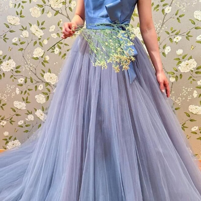 パープル リボン付き ドレス アイドル衣装 ワンピース パープル 紫