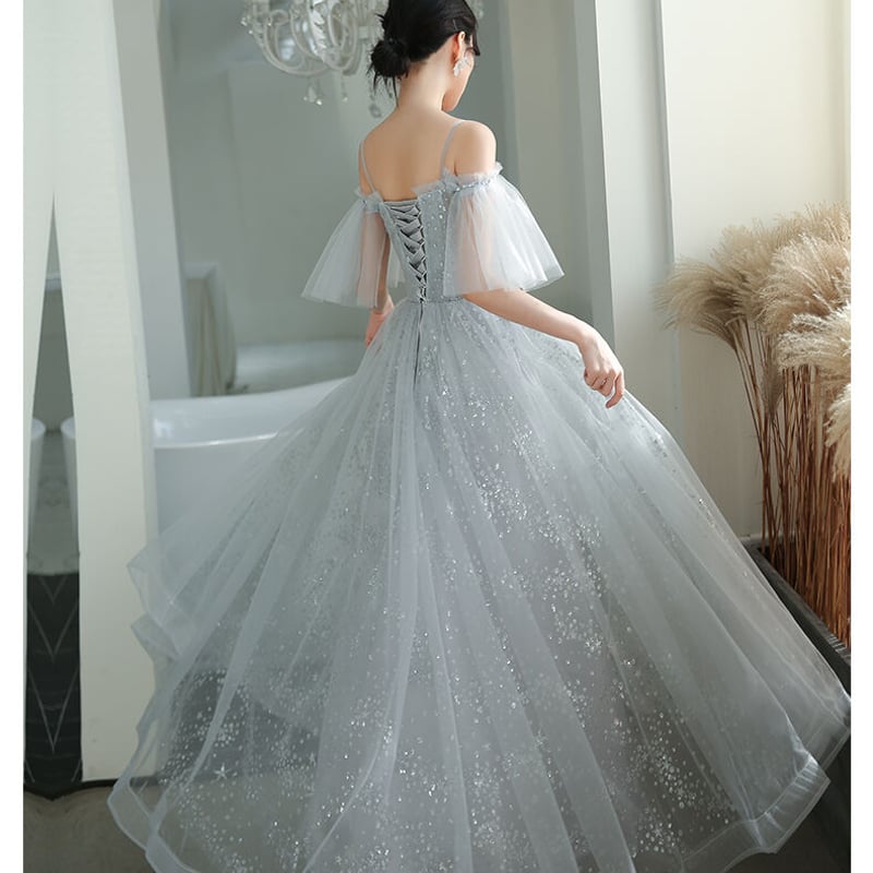 ゆ*こ様 上品TERANI シルバー オフショルダードレス SALE】ラメチュールオフショルデザインドレス - 12Twelve Agenda